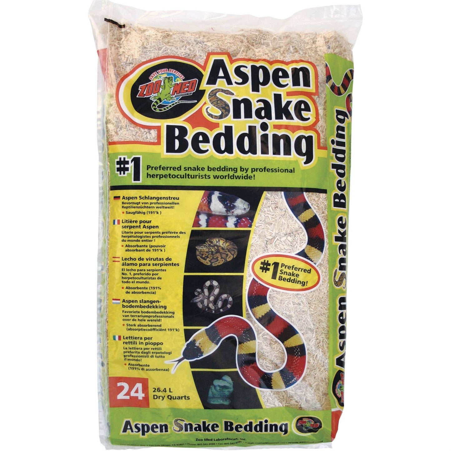 Zoo Med Aspen Snake Bedding (24 Quarts)