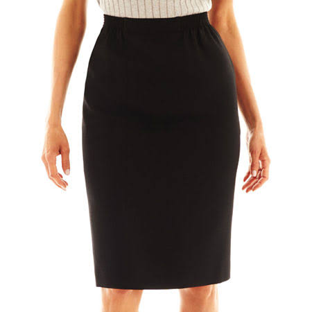 Alfred Dunner Pencil Skirt - Navy - 14