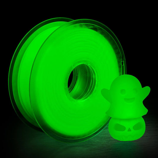 3D Printer Filament, PLA Filament Glow in The Dark, 1.75mm, 1 kg Spool