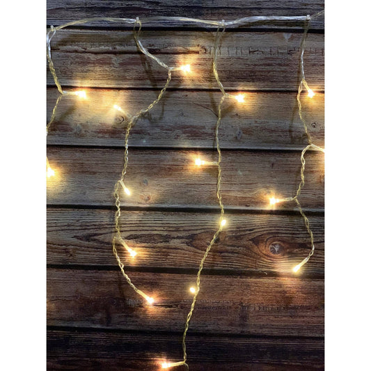 672 LED Christmas Icicle Lights, Pure White