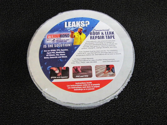 4 inch White Eternabond Roof Leak Repair Tape Patch Seal Size 25