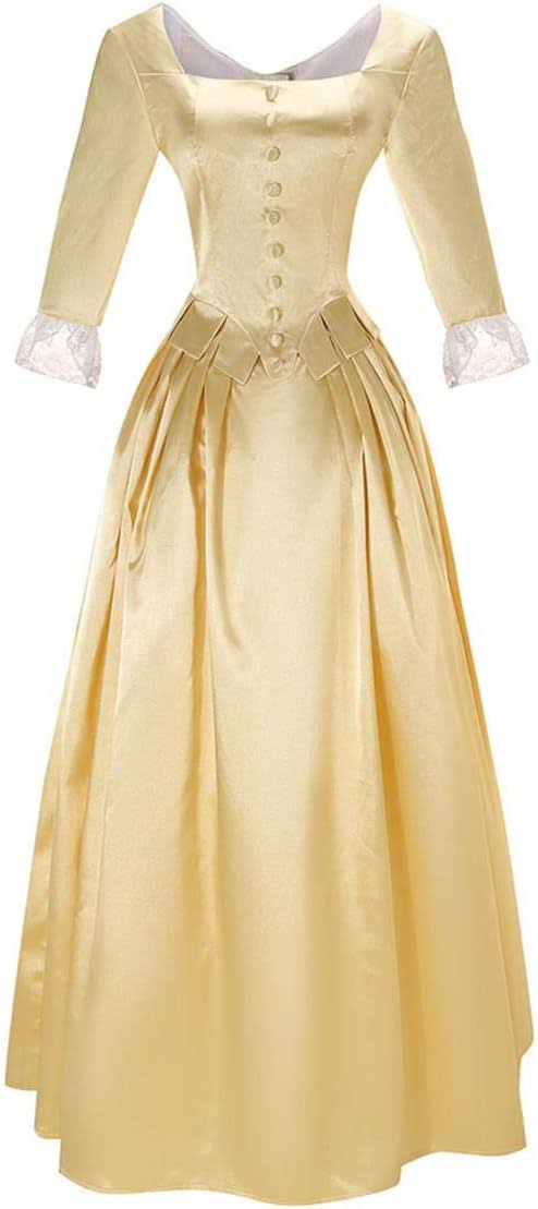 Yejue Royal Colonial Girl Child Princess Costume Hamilton Elizabeth Schuyler Angelica Peggy Cosplay Kid Victorian Dress