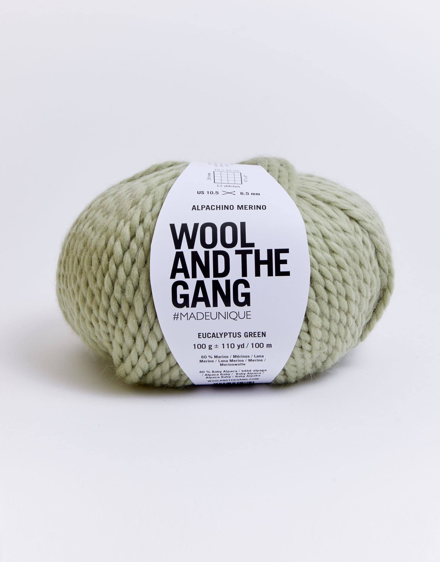 Wool & The Gang - Alpachino Alpaca & Merino - Eucalyptus Green