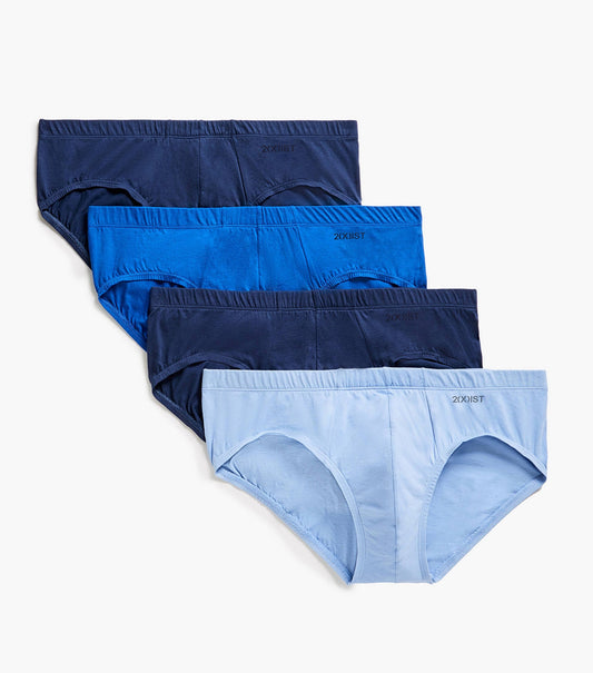 2(X)IST Mens Essential Cotton Bikini Brief 4-Pack