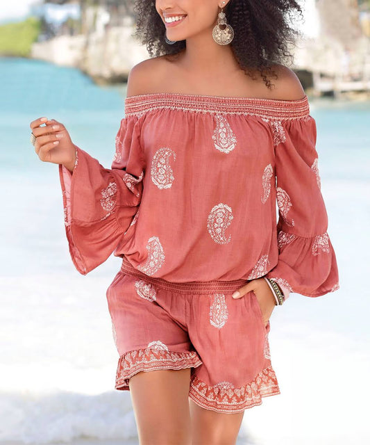 Womens Venus Off-The-Shoulder Romper