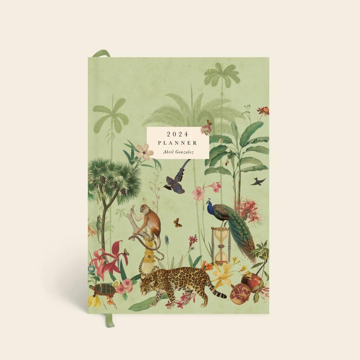 2024 Planner Animal Kingdom - Green - Customized Planners