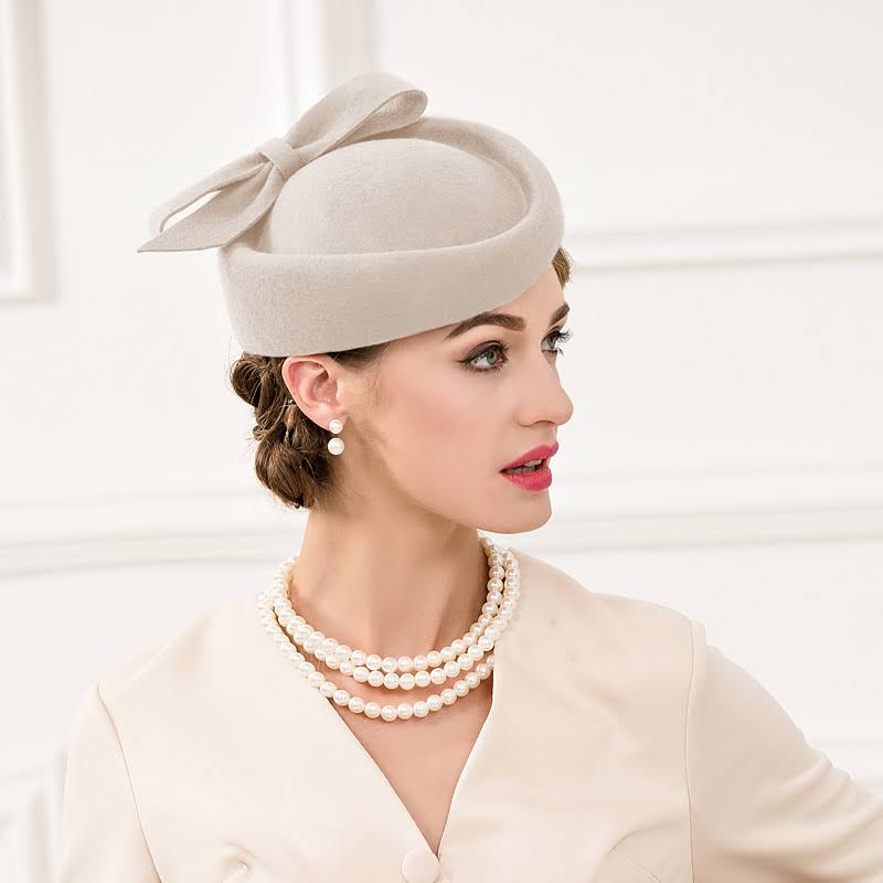 Wool Hats Headpiece Wedding Party Elegant Feminine Style Hats