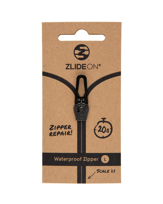 ZlideOn Waterproof Zipper Replacement Zipper (Metal Zipper L 5C2 Black)