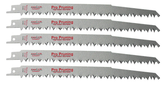 9-Inch Wood Pruning Reciprocating/Sawzall Saw Blades (5 TPI) - 5 Pack