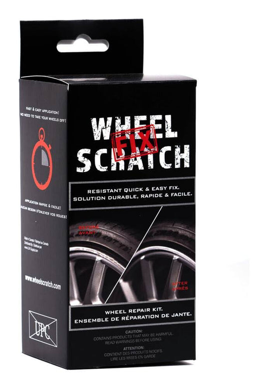 Wheel Scratch Fix Quick and Easy Wheel Touch Up Kit Universal Colors (Black (satin))