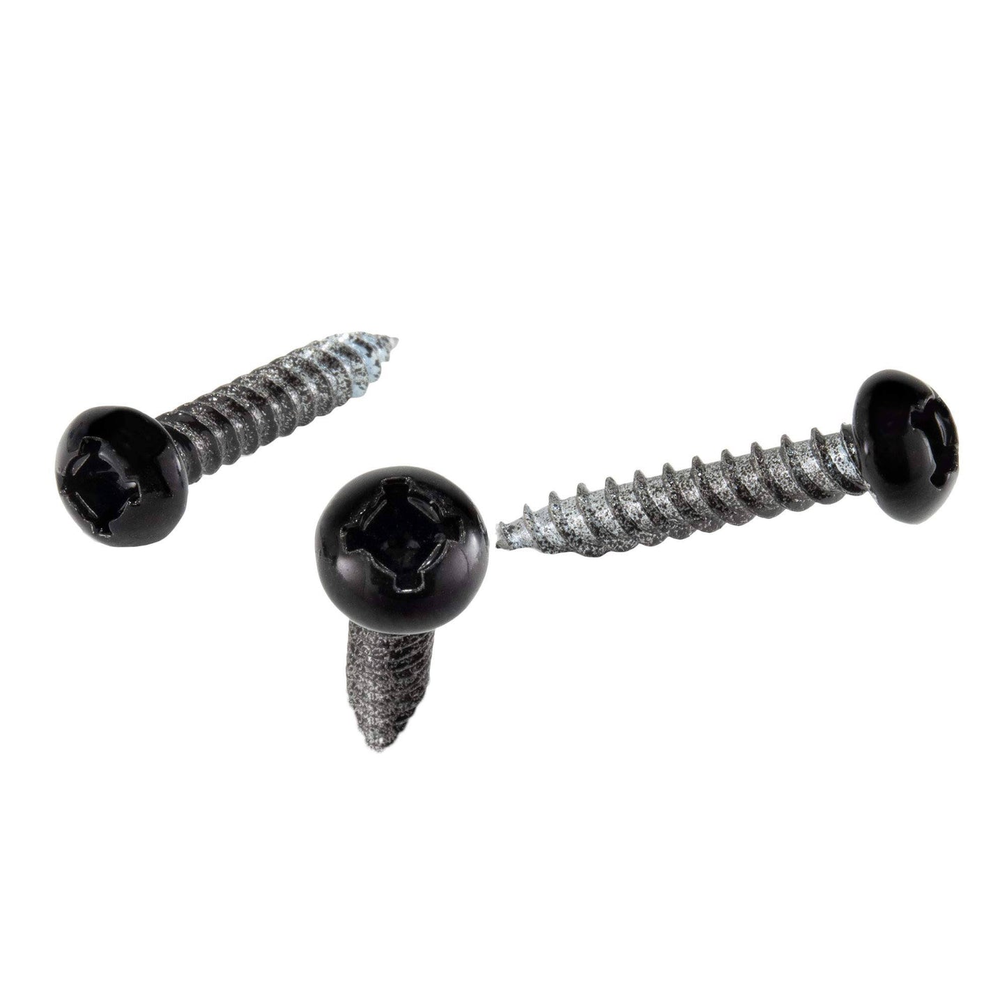 8x1 Pan Head Metal RV Screws Polar Black 50 Pack