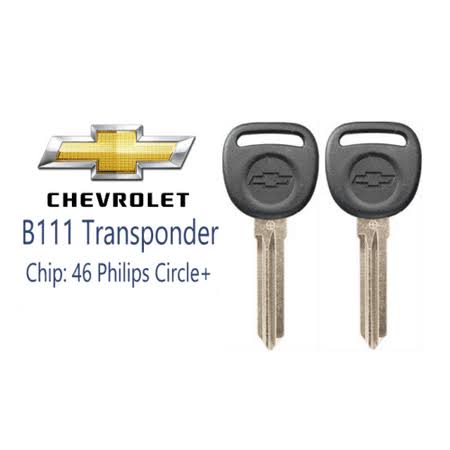 2 New Chevrolet Silverado 2007-2013 B111 PT Transponder Chip Key Circle + VLS