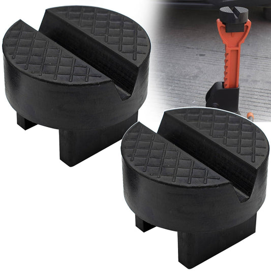 Xukey 108P2418 Unique Design Universal Car Jack Stand Support Pad Floor Lifting Slotted Frame Rail Protector Guard Pinch Weld Protector Rubber, Size: As The Picture