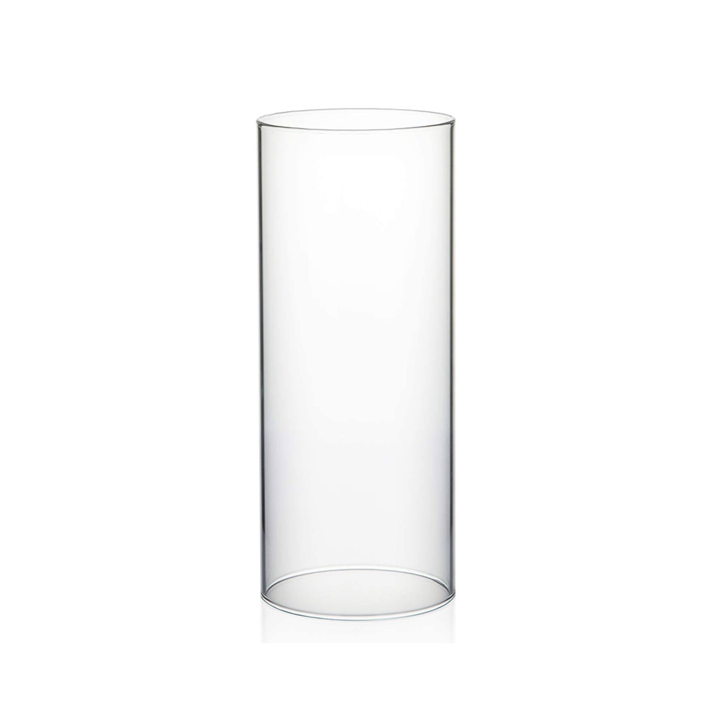 WGVI Hurricane Candle Holder Sleeve, Wide 5.5 inch, Height 6 inch, Clear Glass Cylinder Open Both Ends, Chimney Tube, Open Ended Candle Shade, 1 Piece