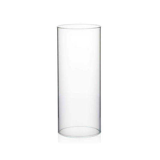 WGVI Hurricane Candle Holder Sleeve, Wide 5.5 inch, Height 6 inch, Clear Glass Cylinder Open Both Ends, Chimney Tube, Open Ended Candle Shade, 1 Piece