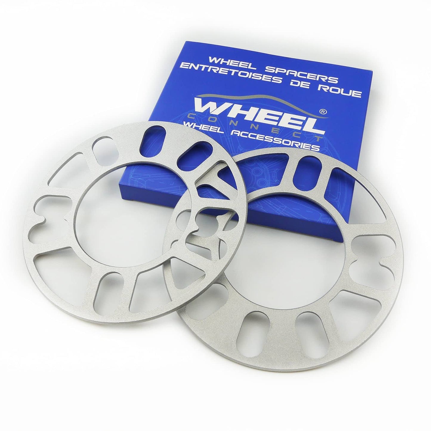 Wheel Connect Universal Wheel Spacer,3mm Thickness(1/8inch),Fit Bolt Pattern 4x98, 4x100, 4x108, 4x114.3, 5x100, 5x105,5x108, 5X110, 5x112,