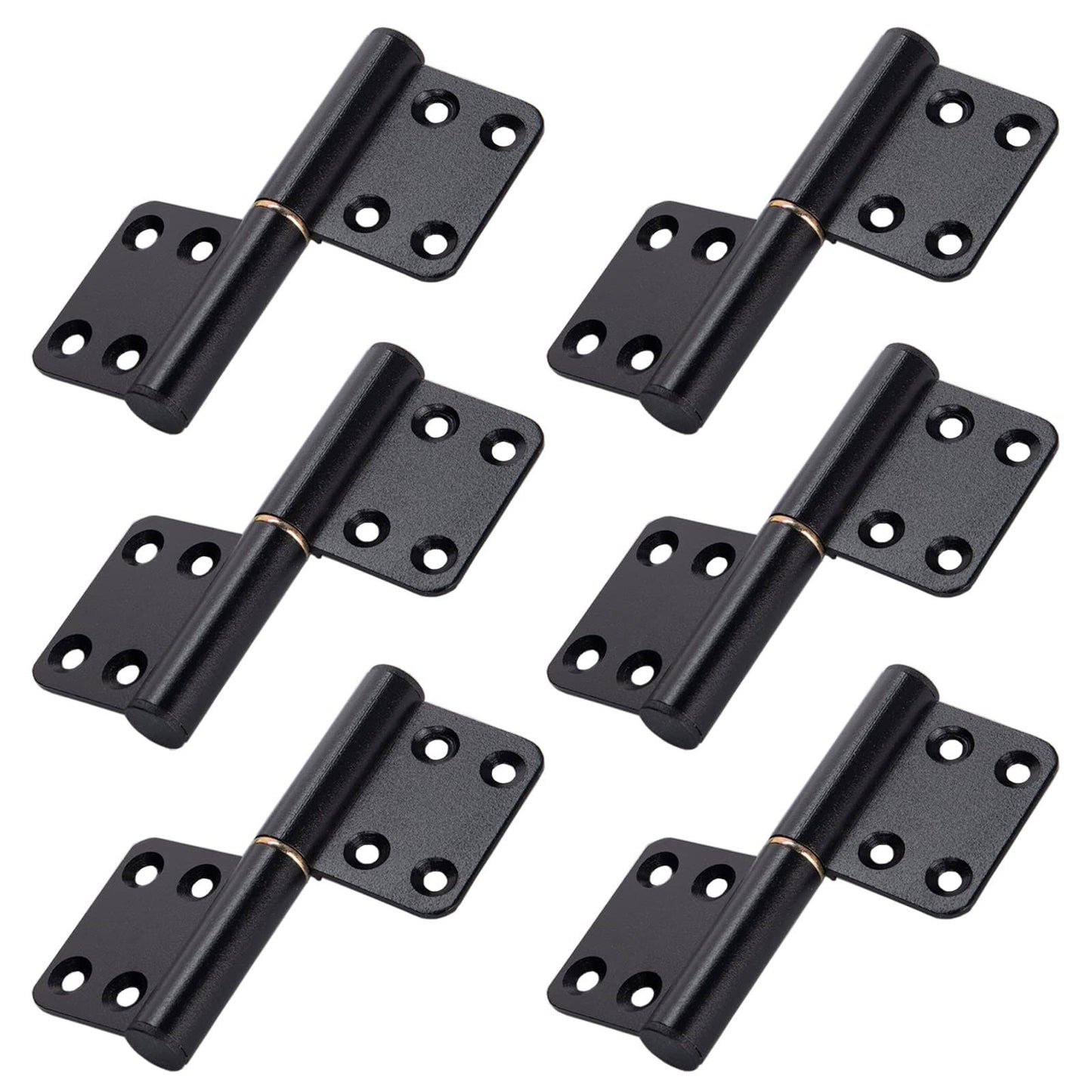 6 Pcs 4 inch Lift Off Hinges Flag Hinges Black Door Hinge Lift-Off Hinge Removable Hinges