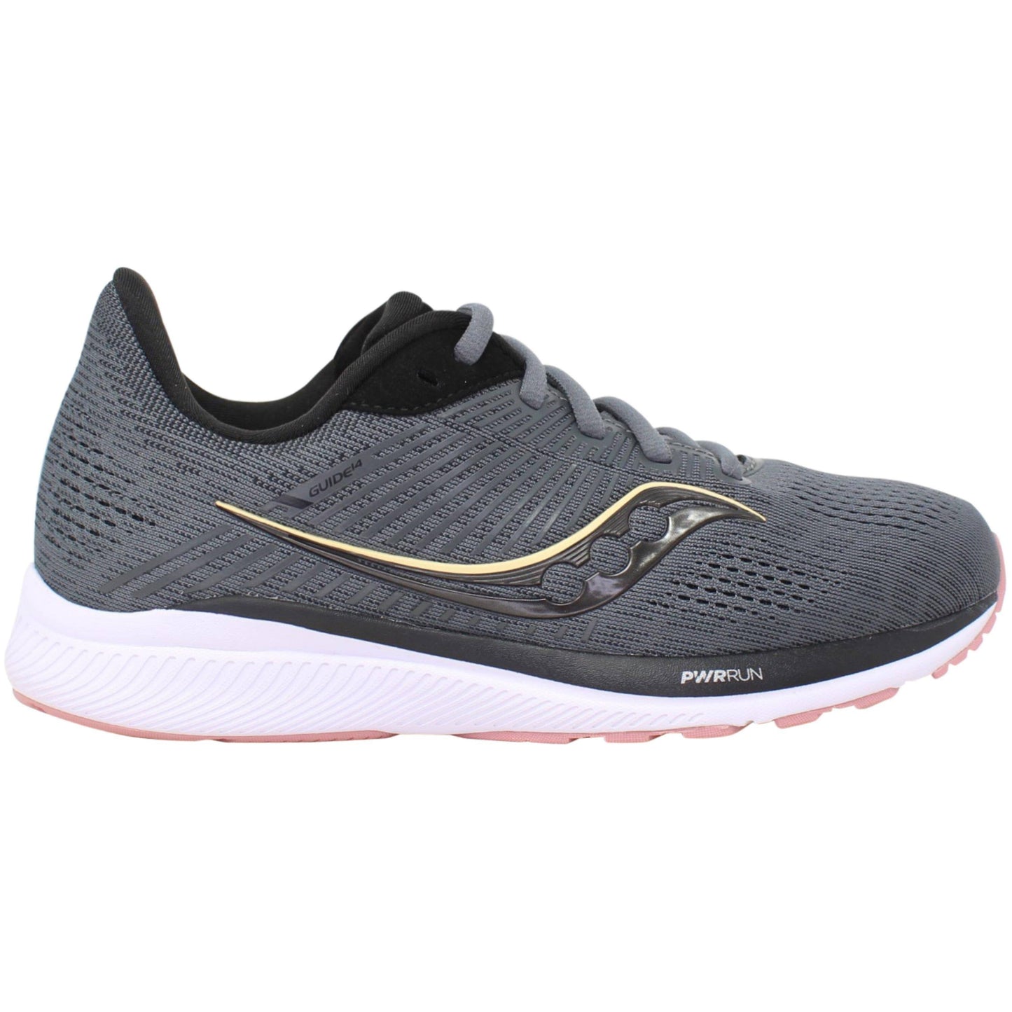 Womens Saucony Guide 14 Black/Gum 5 B