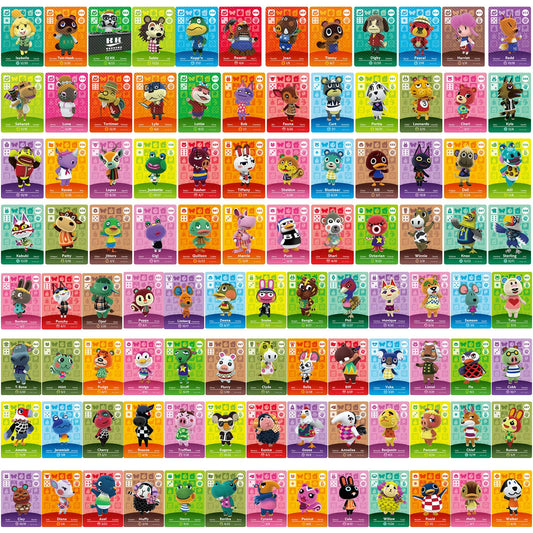 100 Pcs Series 1 NFC Cards Compatible with Animal Crossing Amibo Cards with Case