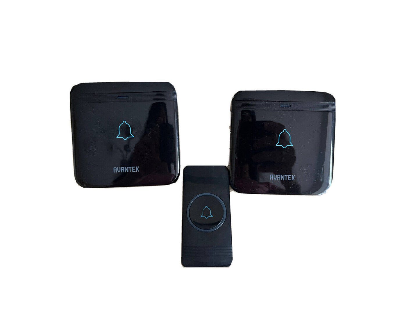 Wireless Doorbell AVANTEK 1300 Feet Operating Range Door Bells IP55 Waterproof Door Chime with 2 Plug-in Receivers