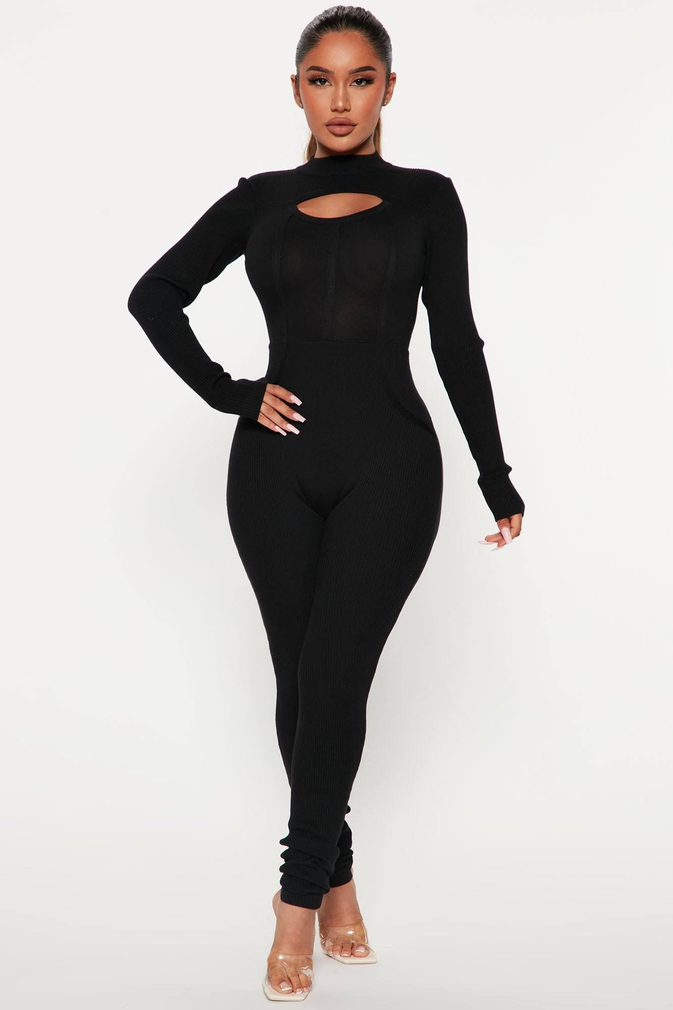 Womens Fashion Nova Way Too Cozy Sweater Jumpsuit