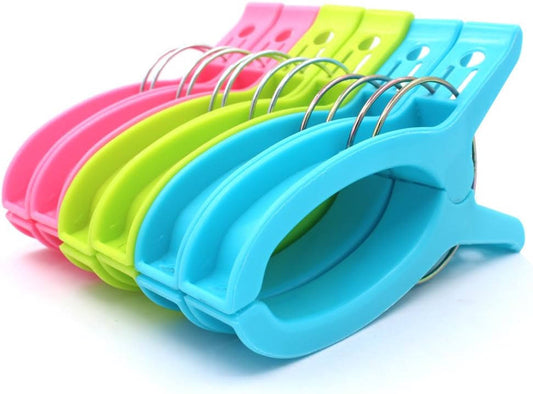 Z Zicome Set of 6 Super Jumbo Plastic Clips for Keeping Towels Sheets Quilts Clothes from Blowing Away