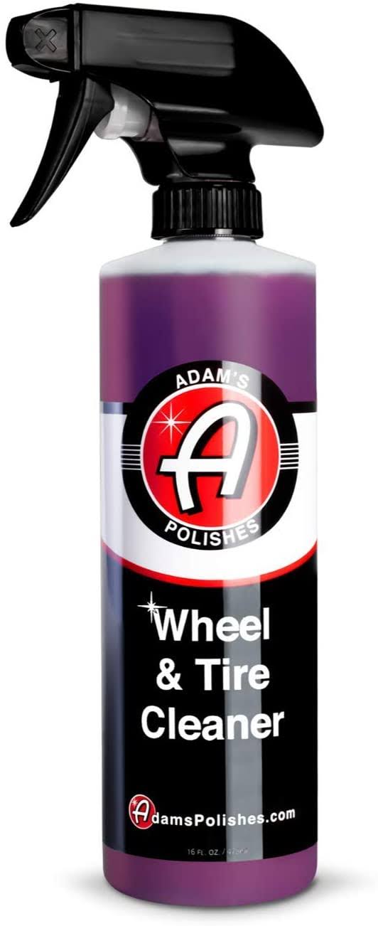 Adams Polishes Wheel & Tire Cleaner 16oz - Professional All in One Tire & Wheel Cleaner Use w/Wheel Brush & Tire Brush | Car Wash Wheel Cleaning