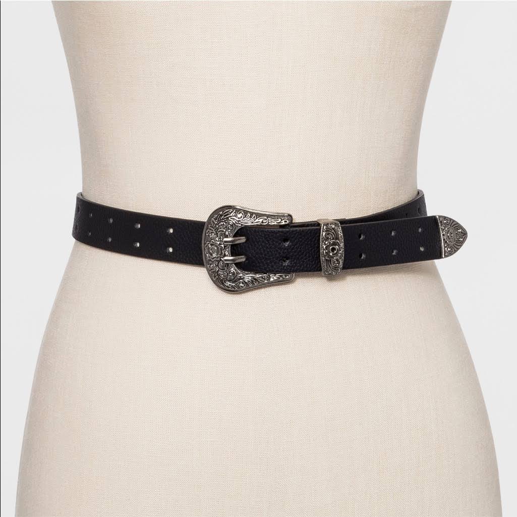 Womens Wild Fable Accessories Double Perf Western Belt