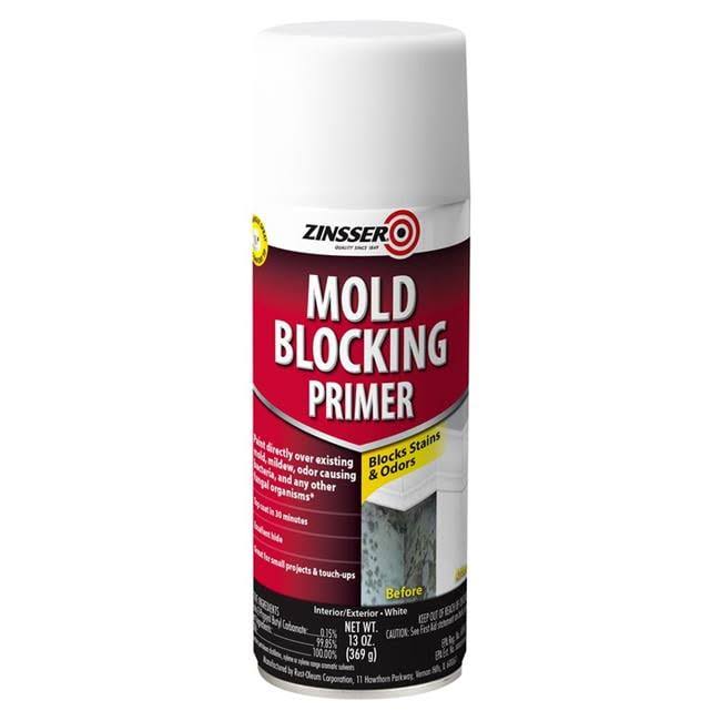 Zinsser 287512-6PK Mold Blocking Spray Primer, 13 oz, White, 6 Pack