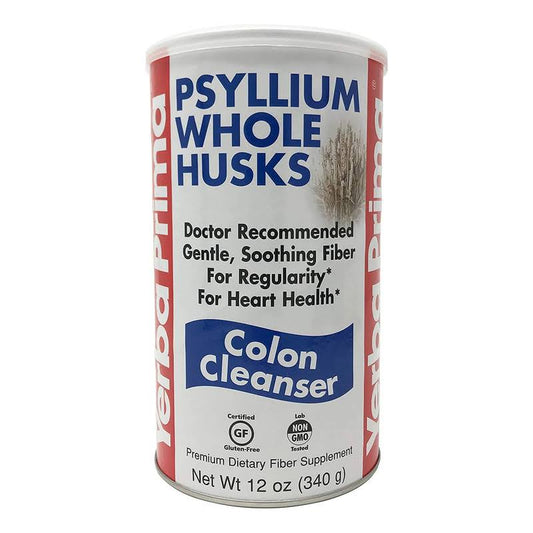 Yerba Prima Psyllium Whole Husks Colon Cleanser, 1 Count 12 oz.