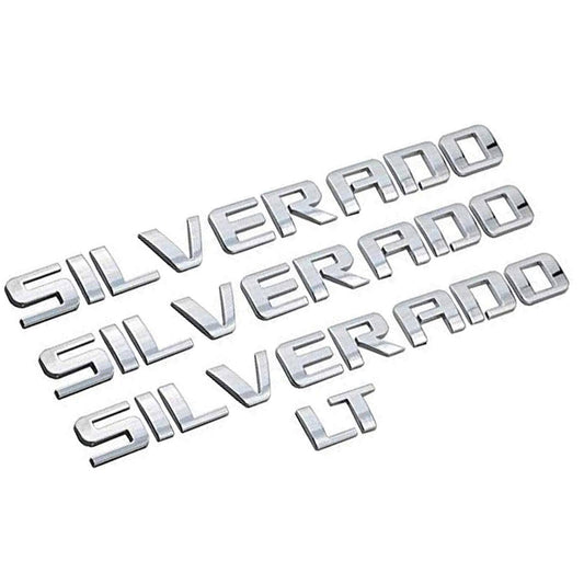 3D Raised and Strong Adhesive Emblem Letters Badge Decals Compatible F