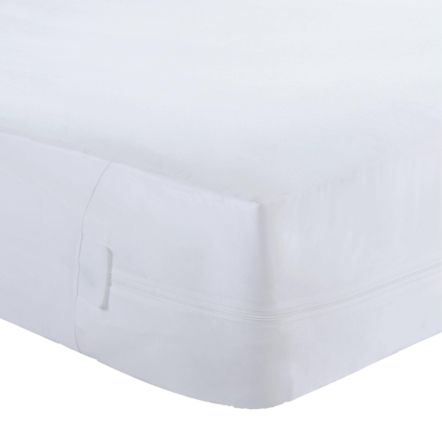 All in One Bed Bug Blocker FRE160XXWHIT01 Zippered Box Spring Encasement - White - Twin