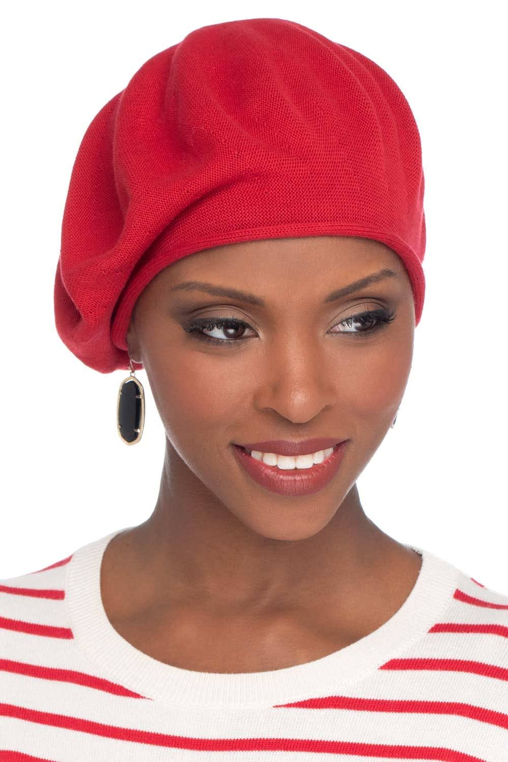 100% Cotton Basic French Beret Hat Womens Knitted Beret Hat