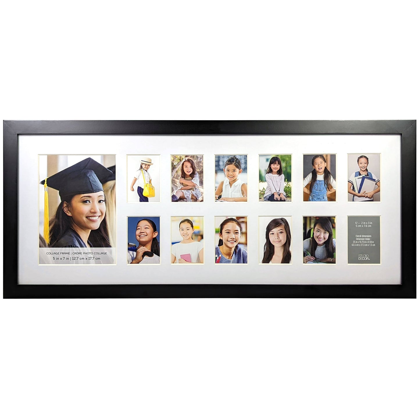 13 Opening Black Collage Frame by Studio Decor | 10 x 24 | Michaels