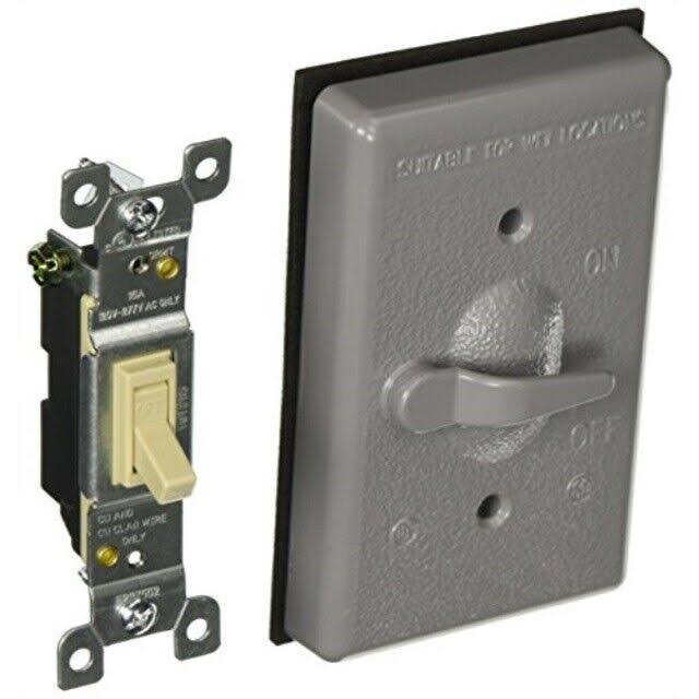 5121-0 Gray Single Gang Weatherproof Switch Cover