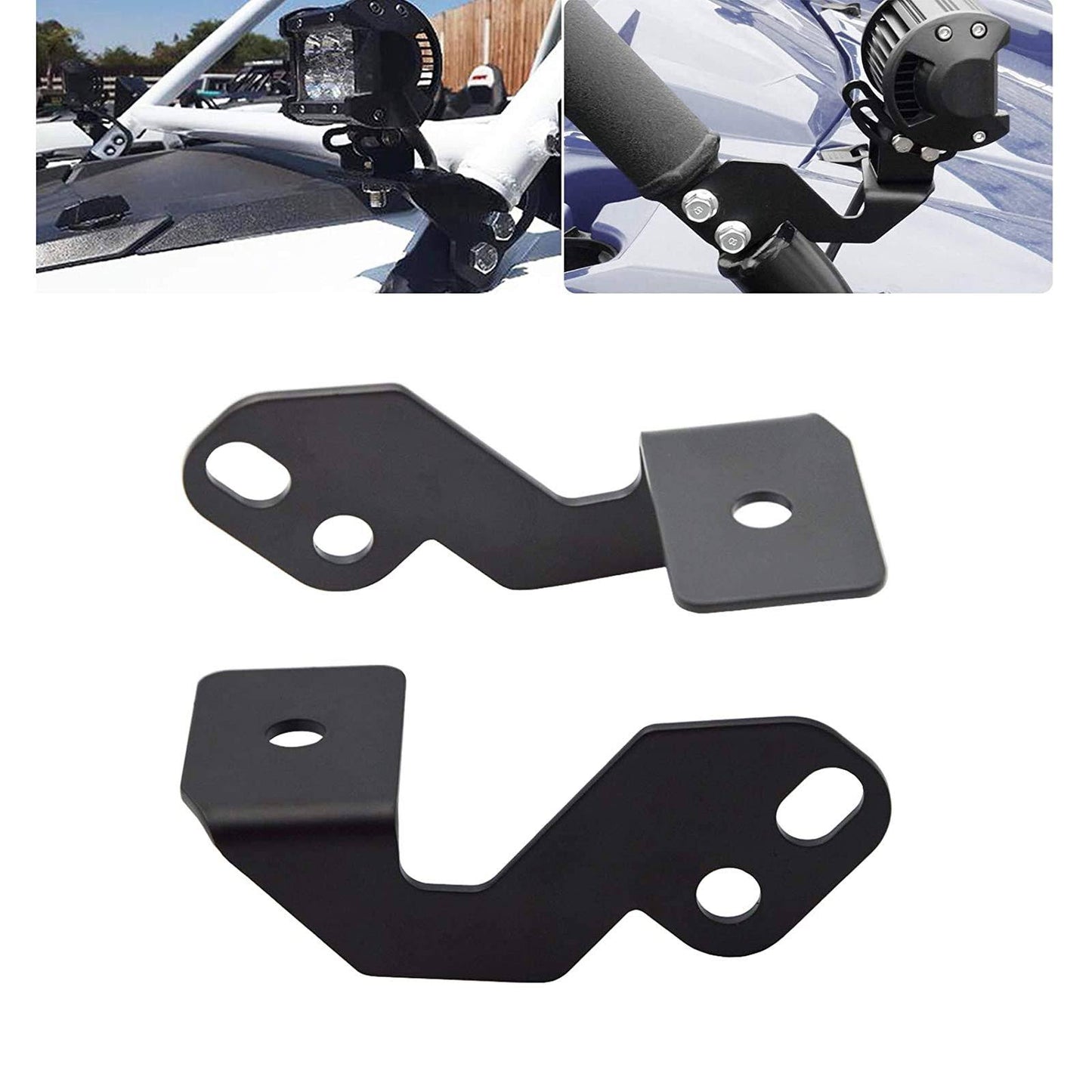 Wsays Side Pillar Mounting Brackets Custom Compatible with Offroad LED Cube Pods Light Fit UTV Polaris RZR XP 800 900 1000