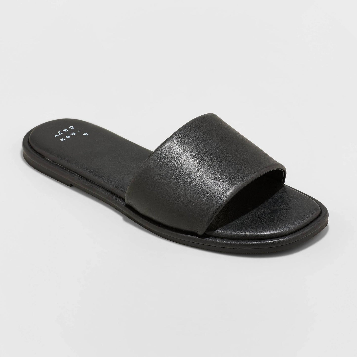 Womens Lulu Slide Sandals - A New Day Black 9