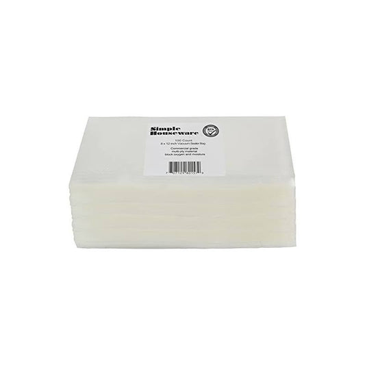 100 Count - Precut Food Vacuum Sealer Bags Storage,Quart Size 8 x 12