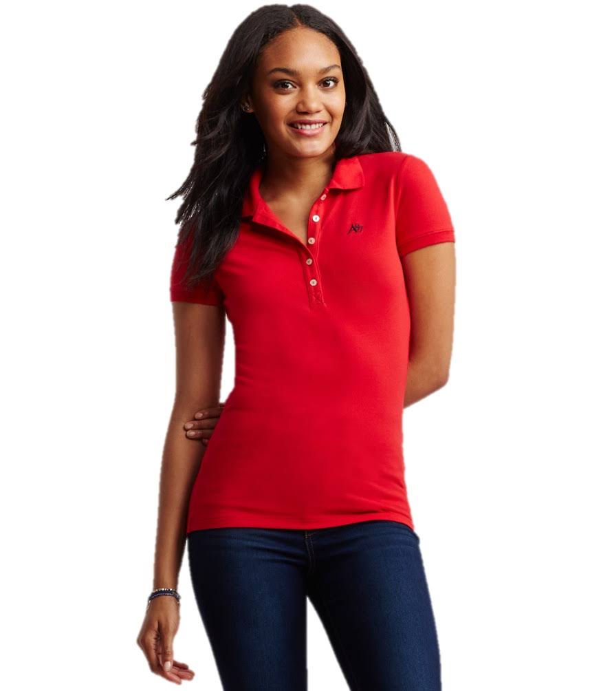 Aeropostale Womens Polo Shirt, Size: Large, 692A