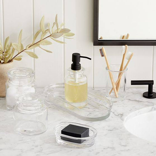 West Elm Apothecary Glass Bath Accessories