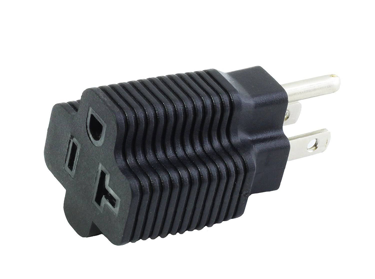 AC Works 15A to 20A 125Volt NEMA 5-20R T Blade Plug Adapter ETL Safty Approval (1PK)