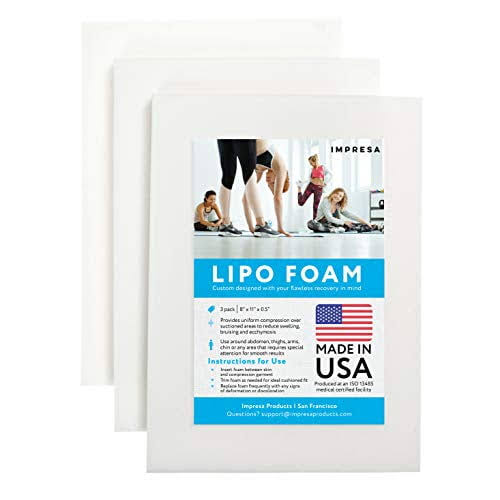 3 Pack Lipo Foam - Post Surgery AB Board for Use with Post Liposuction Surgery C