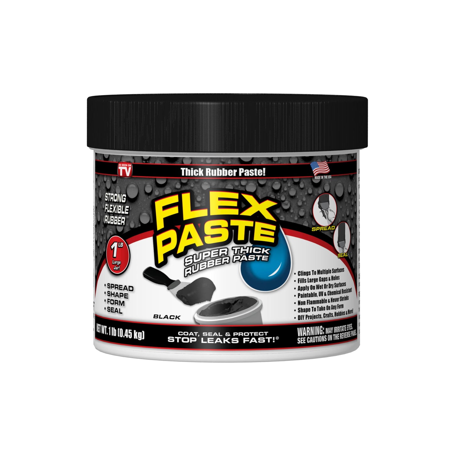 1-Pound Black Flex Paste