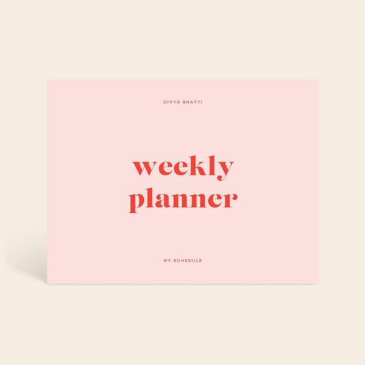 Weekly Desk Planner Joy - Pink