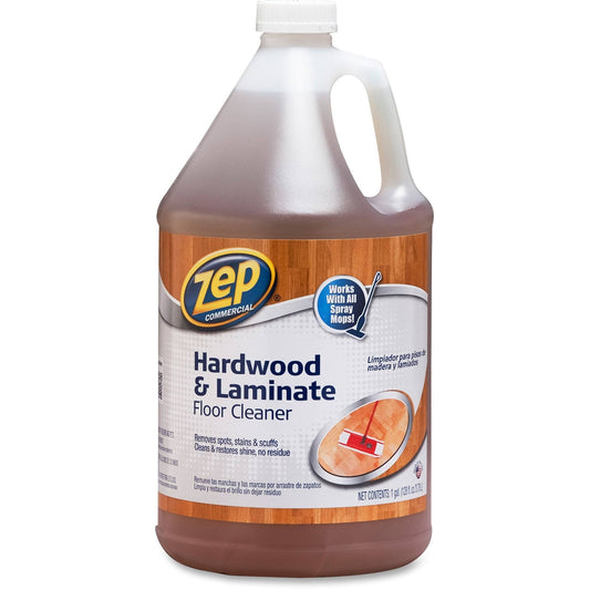 Zep Commercial Hardwood and Laminate Floor Cleaner, Professional Strength - 128 fl oz