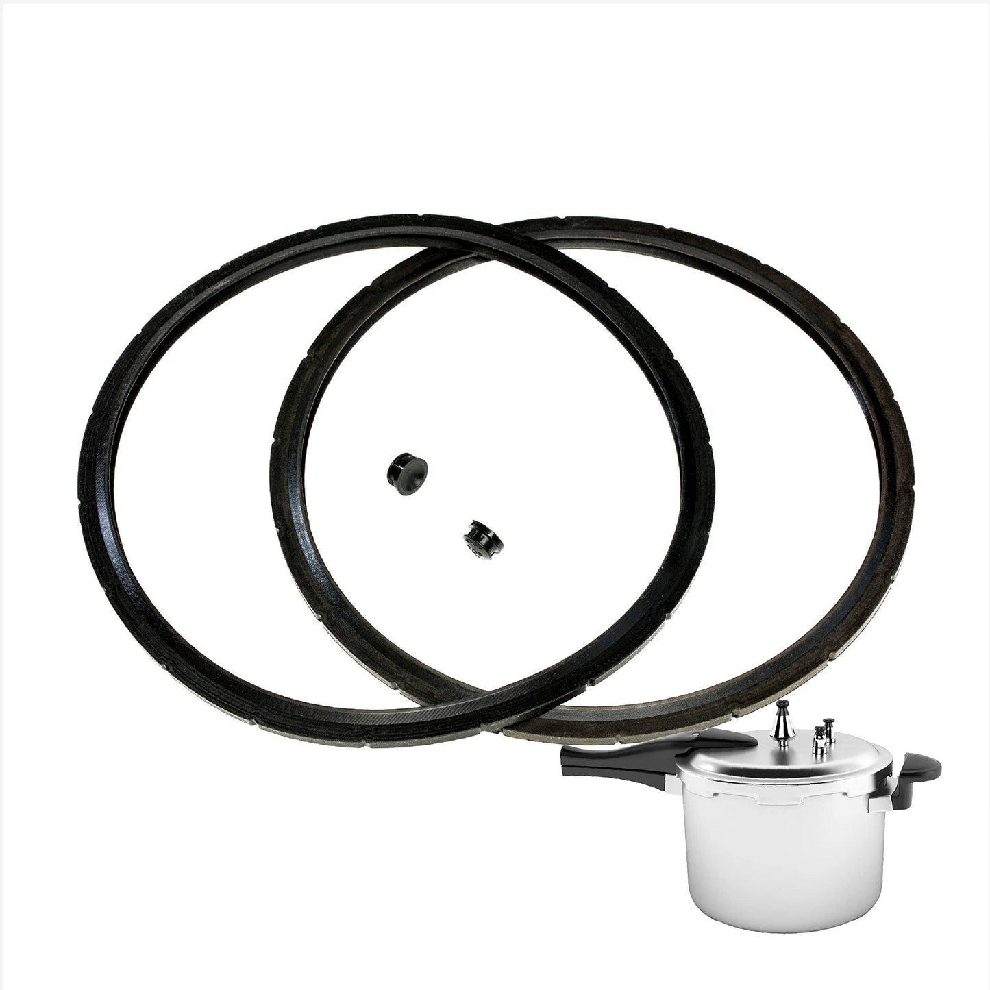 2-Pack of Presto Pressure Cooker Sealing Ring/gasket & Overpressure Plug 2 Sets