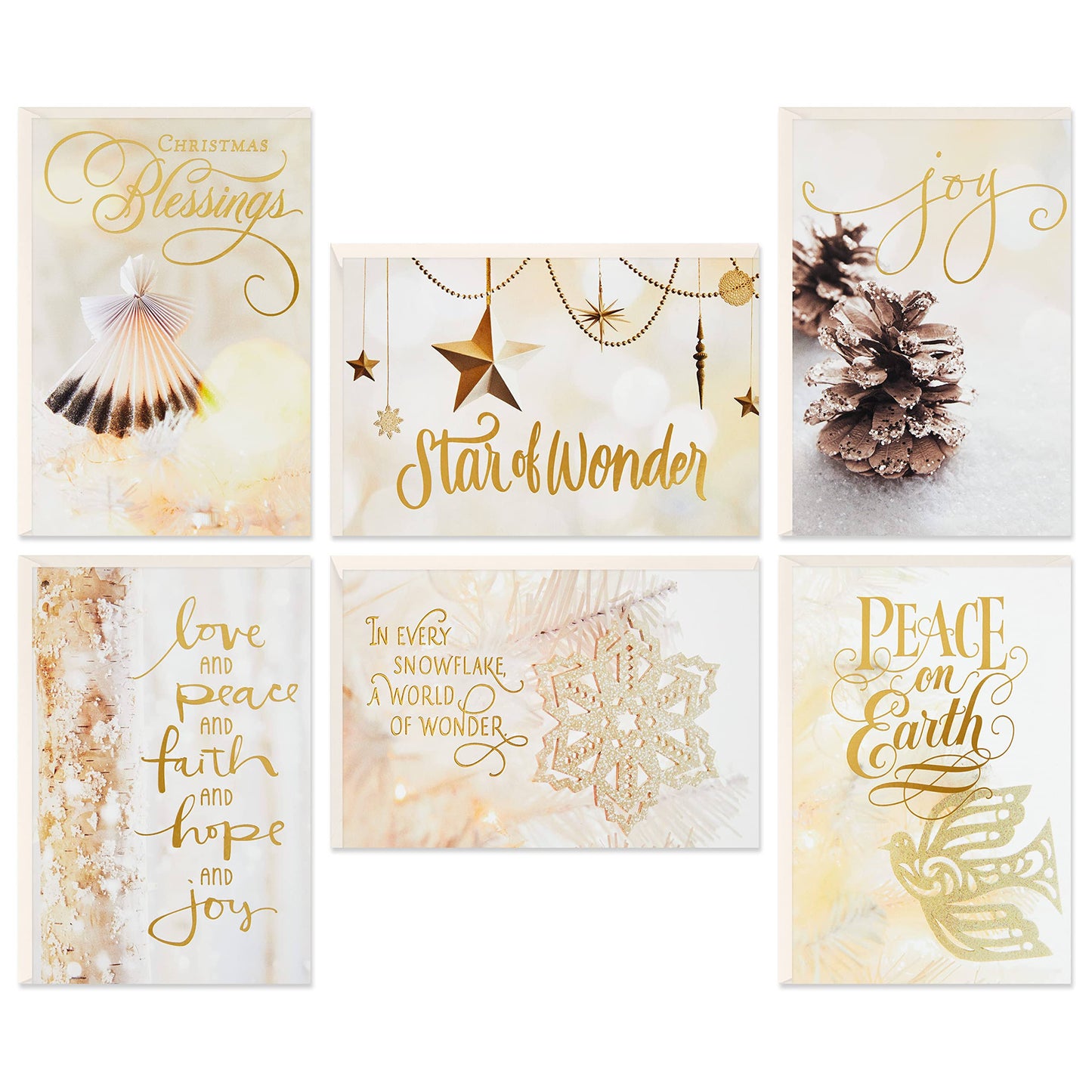 Wintry Blessings Assorted Boxed Christmas Cards, Pack of 24