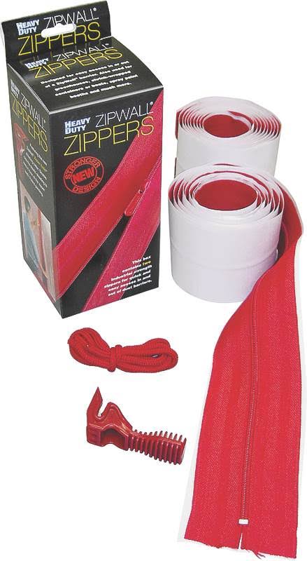 Zipwall Heavy Duty Adhesive Zippers, 3 x 84 - 2 count