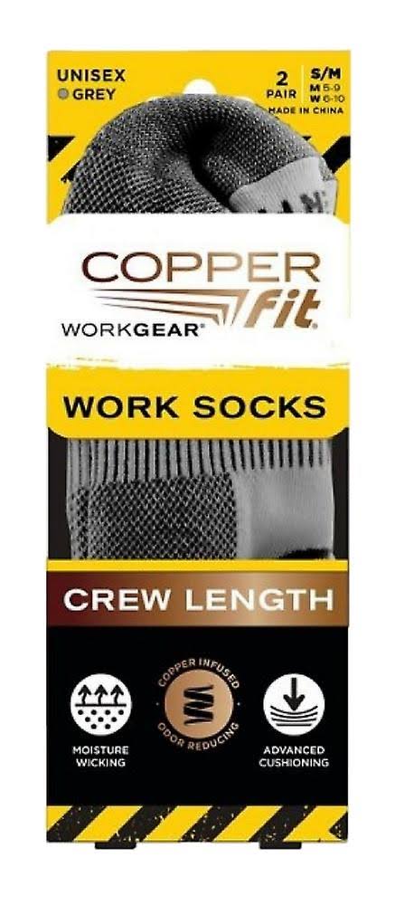 Adult Copper Fit Cfwsgylxl Unisex Work Socks Crew Length