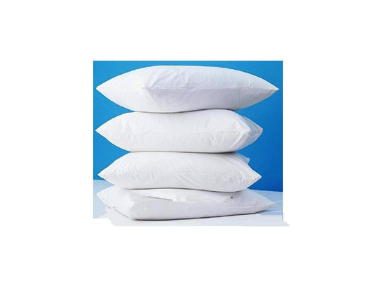 4 Pack Zippered Vinyl Pillow Covers Protects Against Bed Bugs & Dust Mites Waterproof